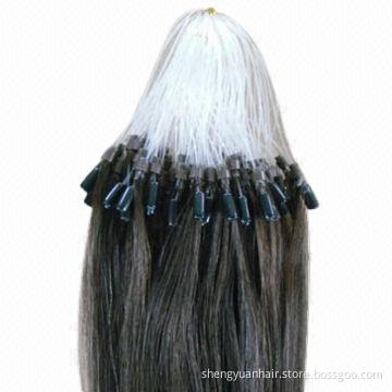Loop Silicon Micro Rings Prebonded Human Hair Extensions